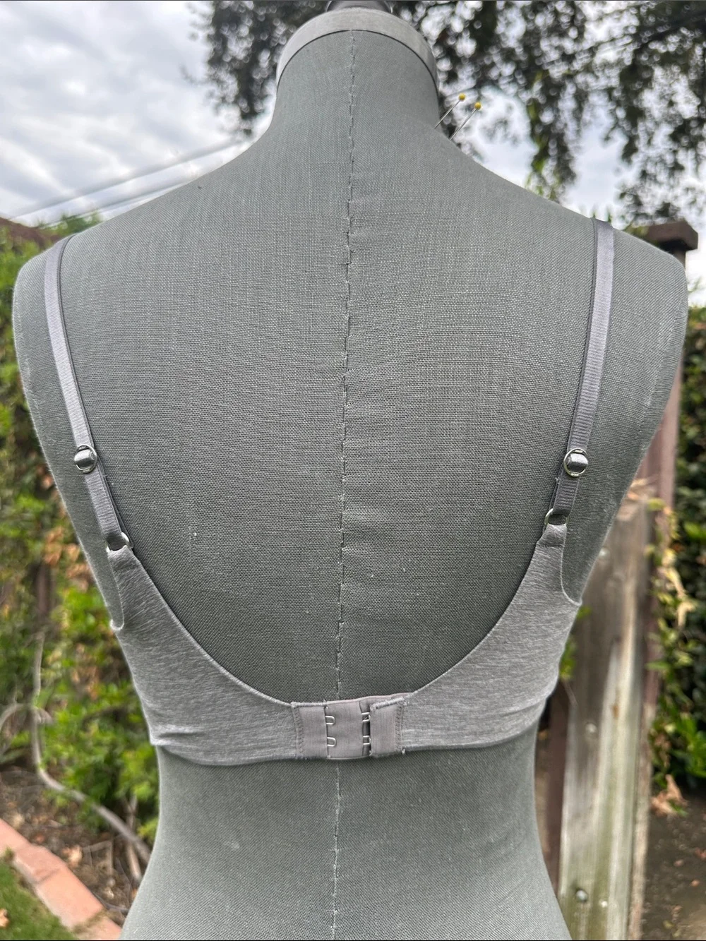 aerie Light Gray Padded T-Shirt Bra